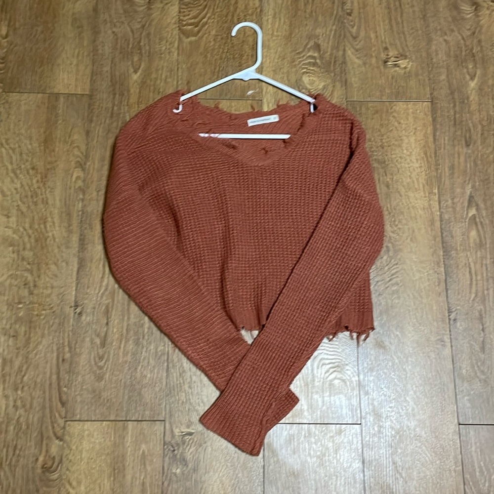 Auburn v-neck sweater